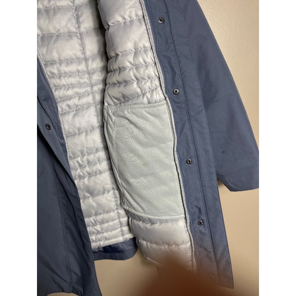 Swiss Tech 3 in 1 Coat Puffer Parka Raincoat Gray Winter Gorpcore Cabin Womens L - Picture 14 of 14